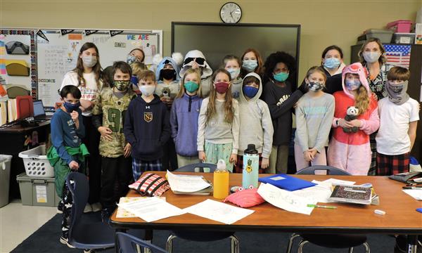 Students dressed as book characters